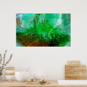 Poster Fleurs glacées, (Cuisine)