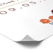 Poster Fleurs Gras Fleur sauvage d'automne Mariage d'accu (Coin)