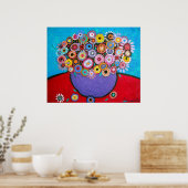 POSTER FLEURS IMMACULEES (Cuisine)