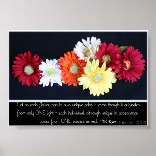 Poster Fleurs inspirantes (Devant)