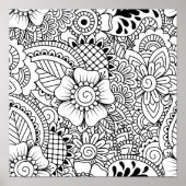 Poster Fleurs inspirées 2 (Devant)