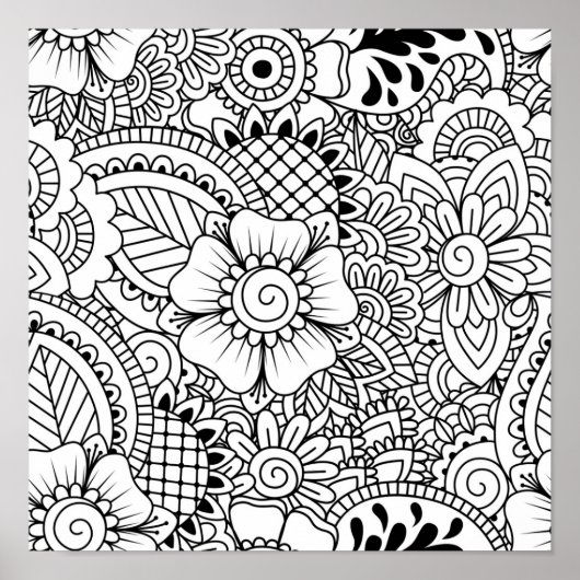 Poster Fleurs inspirées 2 (Devant)