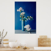 Poster Fleurs | Iris blancs dans le Vase (Cuisine)