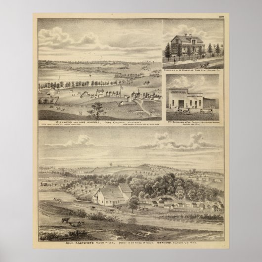 Poster Fleurs, Isenours Glenwood, Minnesota (Devant)