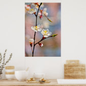 Poster Fleurs japonaises d'abricot (Cuisine)