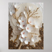 Poster Fleurs japonaises de cerises (Devant)