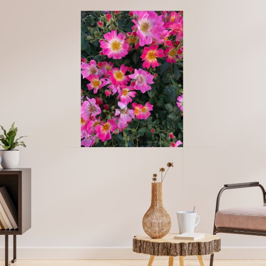 Poster Fleurs Jardin Rose Photo Décor Maison (Salon 3)
