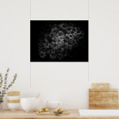 Poster Fleurs jardins En Noir Et Blanc No 29 (Cuisine)