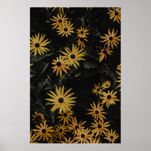 POSTER FLEURS JAUNES