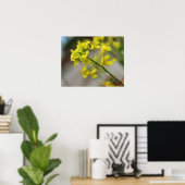 Poster Fleurs jaunes (Bureau à domicile)