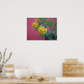 Poster Fleurs jaunes (Cuisine)