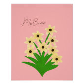Poster Fleurs jaunes (Devant)