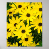 Poster Fleurs Jaunes Lumineuses (Devant)