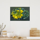 Poster Fleurs jaunes minuscules (Cuisine)