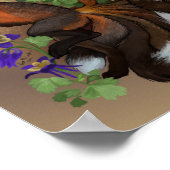 Poster Fleurs Kitsune et Columbine (Coin)
