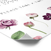 Poster Fleurs L'amour est doux S'il vous plaît Prenez un  (Coin)