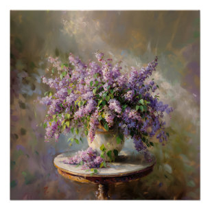Poster Fleurs Lilac dans Vase