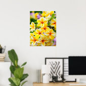 Poster fleurs lilas jaune (Bureau à domicile)