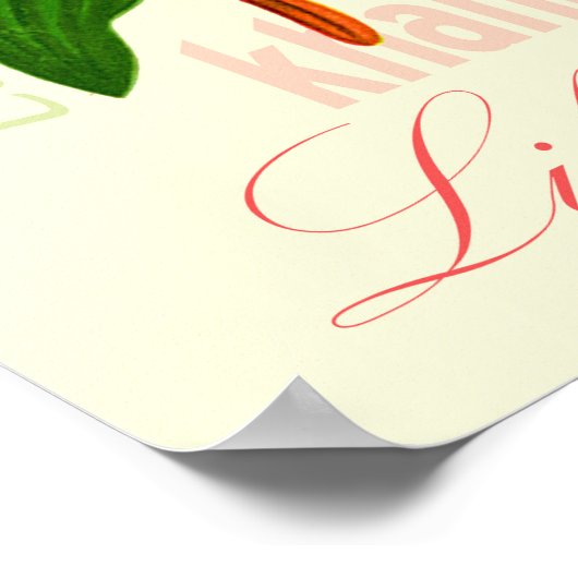 Poster Fleurs Lily (Coin)