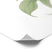 Poster Fleurs Lys Blanches (Coin)