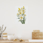 Poster Fleurs Lys Jaunes (Cuisine)