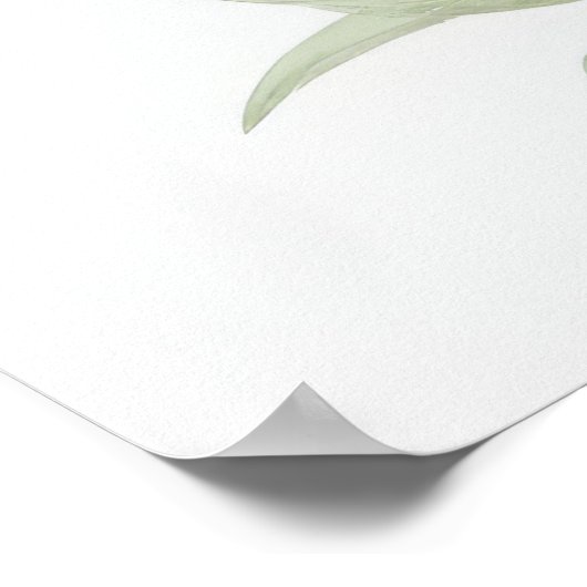 Poster Fleurs Lys orange (Coin)