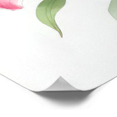 Poster Fleurs Lys Roses (Coin)