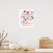 Poster Fleurs magnifiques (Cuisine)