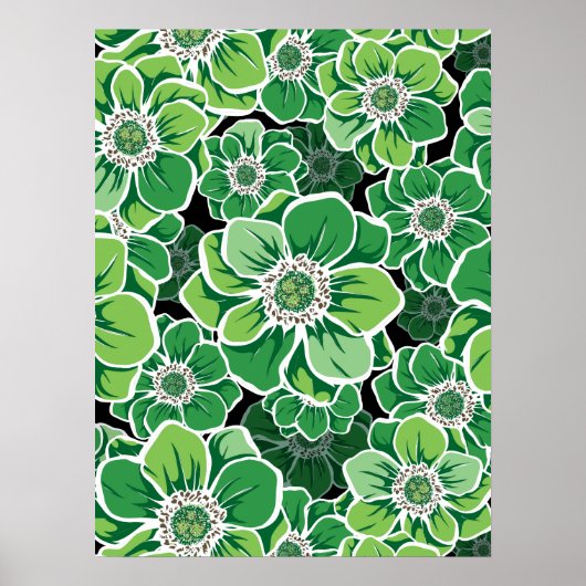 Poster Fleurs Mandala 3 (Devant)