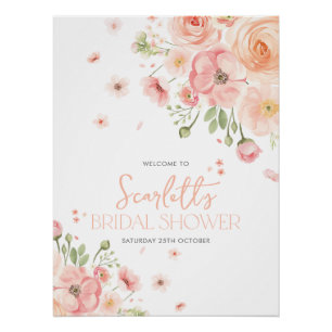 Poster Fleurs Mariage Sous les Fleurs de l'Amour Lumineus