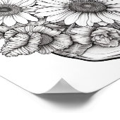 Poster Fleurs Mélangées En Colorant Jar (Coin)