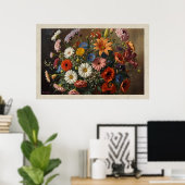 Poster Fleurs Mixtes (Bureau à domicile)