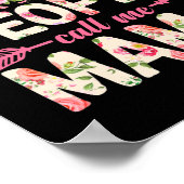 Poster Fleurs Mon peuple favori m'appelle la mère de mama (Coin)