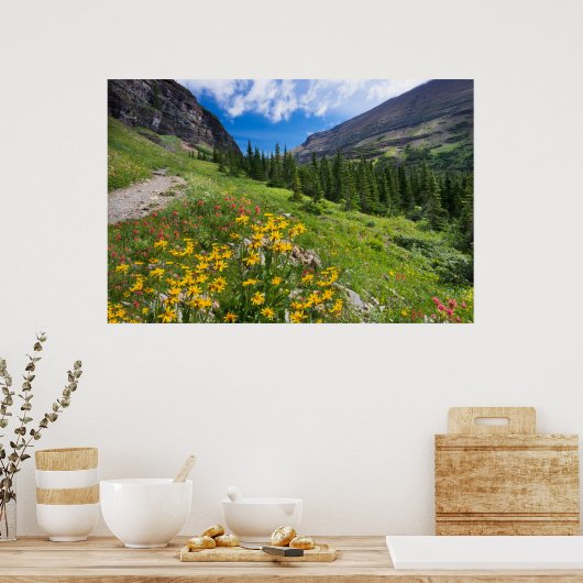 Poster Fleurs | Montana Flower Path (Cuisine)