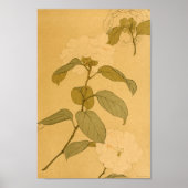 Poster Fleurs murales japonaises vintages (Devant)