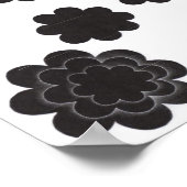Poster Fleurs noires (Coin)
