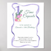 Poster Fleurs Numéro Temps Capsule 1er anniversaire (Devant)