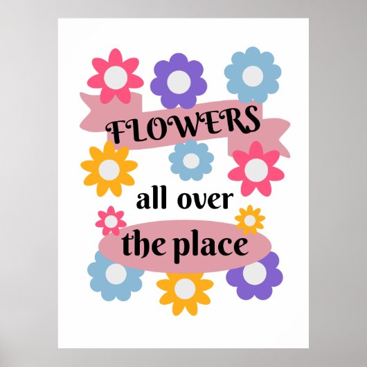 Poster Fleurs partout (Devant)