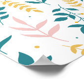 Poster Fleurs Pastel sans transparence (Coin)
