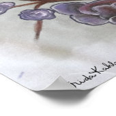 Poster Fleurs peintes Frida Kahlo (Coin)