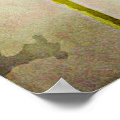 Poster Fleurs peintes Tulipes rouges (Coin)