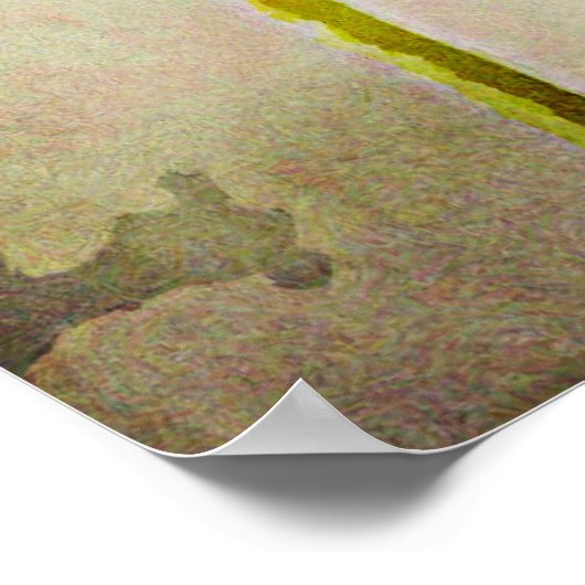 Poster Fleurs peintes Tulipes rouges (Coin)