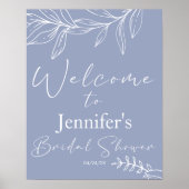 Poster Fleurs périphériques Élégante Fête des mariées Pos (Devant)