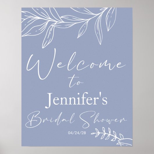 Poster Fleurs périphériques Élégante Fête des mariées Pos (Devant)