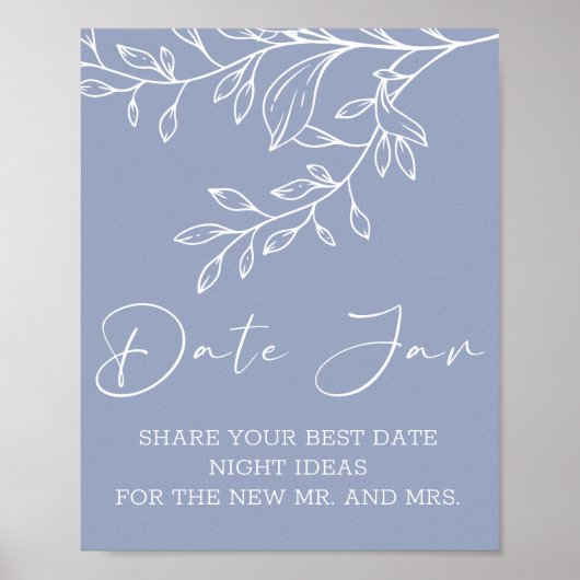 Poster Fleurs Périwinkle Date Nuit (Devant)