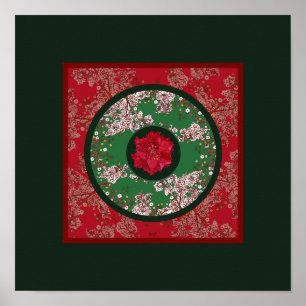 Poster Fleurs pour Noël