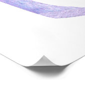 Poster Fleurs Premier anniversaire Jalon Anniversaire (Coin)