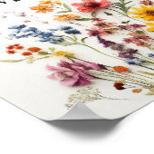 Poster Fleurs Pressées Fleur sauvage Combien de Baisers S (Coin)