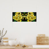 Poster Fleurs printanières de Primrose Jaune en miroir Ab (Cuisine)