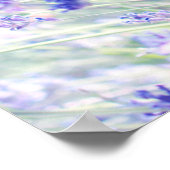 POSTER FLEURS PURPLE PETALED (Coin)